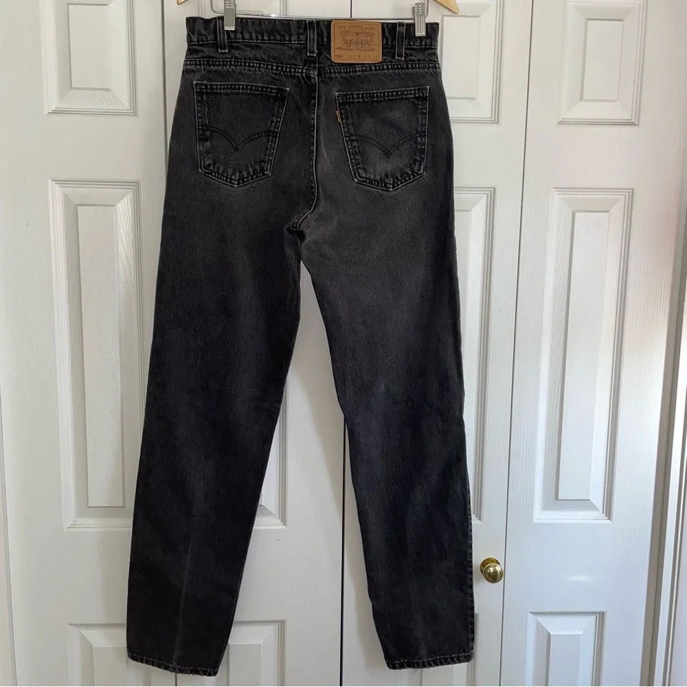 Y2K -1996-Vintage Levi’s 550 relaxed fit tapered leg orange tag Jean W33/L33/1/2 - Picture 6 of 13